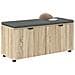 Panca per ingresso con cuscino Rovere Sonoma 100 x 38 x 46 cm - Foto miniatura 3