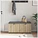 Panca per ingresso con cuscino Rovere Sonoma 100 x 38 x 46 cm - Foto miniatura 4