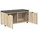Panca per ingresso con cuscino Rovere Sonoma 100 x 38 x 46 cm - Foto miniatura 5