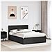 Struttura del letto Nero 150 x 200 cm Legno multistrato - Foto miniatura 3