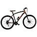Bici Misura 29 Mountain Bike Telaio Alluminio Uomo Bicicletta Mtb Crow 24v Acera Freni Disco Idraulici Forcella Idraulica - 48 Nero Arancio Opaco - Foto miniatura 1