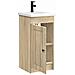 Mobile da bagno con lavabo Rovere Sonoma 42 x 40 x 84,5 cm - Foto miniatura 4