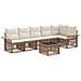 Set Divano da Giardino 7 pcs Beige polyrattan - Foto miniatura 1