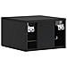 Tavolino da Parete Laterale 2 pcs Nero 34,5 x 33 x 20 cm - Foto miniatura 6