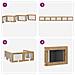 Cancello per cani pieghevole con supporti 6 pcs 482 cm - Foto miniatura 7
