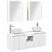 Set di Armadi da Bagno 5 pcs Bianco 53 x 15,5 x 70 cm - Foto miniatura 1