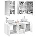 Set di Armadi da Bagno 5 pcs Bianco 53 x 15,5 x 70 cm - Foto miniatura 3