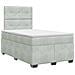 Letto box spring con materasso Grigio Chiaro 120 x 190 cm - Foto miniatura 1