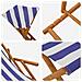 Lettino 4 pcs 3 Posizione Legno di Eucalipto Massello - Foto miniatura 9