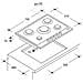 Piano Cottura CPG75SWPX a Gas 5 Fuochi Gas Colore Inox - Foto miniatura 2