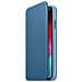 Custodia Folio in Pelle per IPhone XS Max Colore Blu  - Foto miniatura 1