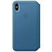 Custodia Folio in Pelle per IPhone XS Max Colore Blu  - Foto miniatura 4
