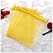 100pcs Grandi Sacchi Regalo Del Organza 13x18cm (5 X 7) Con Coulisse Sacchetti Festa Di Nozze Favore Sacchetti Dei Monili E Sacchetti Di Caramelle (oro)  - Foto miniatura 4