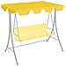Baldacchino per Dondolo Giardino Giallo 188/168x145/110 cm - Foto miniatura 3