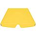 Baldacchino per Dondolo Giardino Giallo 188/168x145/110 cm - Foto miniatura 4