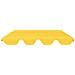 Baldacchino per Dondolo Giardino Giallo 188/168x145/110 cm - Foto miniatura 6