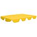 Baldacchino per Dondolo Giardino Giallo 188/168x145/110 cm - Foto miniatura 1