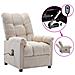Poltrona Massaggiante Elettrica Crema in Tessuto - Foto miniatura 1
