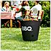 Grill Secchio Barbecue Con Griglia Bbq Giardino Picnic Campeggio Portatile Nero - Foto miniatura 2