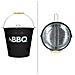 Grill Secchio Barbecue Con Griglia Bbq Giardino Picnic Campeggio Portatile Nero - Foto miniatura 3