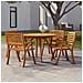 Tavolo Da Giardino 110 Cm Legno Massello Di Acacia - Foto miniatura 1