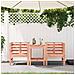 Sedie Da Giardino 2pz 61,5x53x71 Cm Legno Massello Di Douglas - Foto miniatura 3