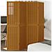Divisorio Ambienti 4 Pannelli Marrone Legno Massello Paulownia - Foto miniatura 1
