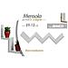 Trade Shop - Mensola Da Parete Scala Scaletta In Legno Mdf Bianco Zig Zag 59x12x12 Cm 621765 - Foto miniatura 1