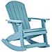 Sedia A Dondolo Per Bambini Azzurro Adirondack - Foto miniatura 4