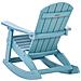 Sedia A Dondolo Per Bambini Azzurro Adirondack - Foto miniatura 8