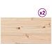 Piani Tavolo 2 Pz 60x30x2,5 Cm Rettangolare Legno Massello Pino - Foto miniatura 2