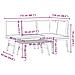 Set Panche Giardino Cuscini 3pz Nere Acciaio Verniciato Polvere - Foto miniatura 6