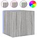 Mobili TV a Parete con Luci LED 2pz Grigio Sonoma 40,5x35x40 cm - Foto miniatura 2