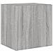 Mobili TV a Parete con Luci LED 2pz Grigio Sonoma 40,5x35x40 cm - Foto miniatura 3