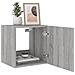 Mobili TV a Parete con Luci LED 2pz Grigio Sonoma 40,5x35x40 cm - Foto miniatura 4