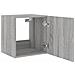 Mobili TV a Parete con Luci LED 2pz Grigio Sonoma 40,5x35x40 cm - Foto miniatura 7