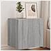 Mobili TV a Parete con Luci LED 2pz Grigio Sonoma 40,5x35x40 cm - Foto miniatura 8