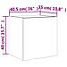 Mobili TV a Parete con Luci LED 2pz Grigio Sonoma 40,5x35x40 cm - Foto miniatura 9