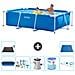 Piscina Fuori Terra - Rettangolo - 260x160x65 Cm - Blu - Include Accessori Coordinati A107 - Foto miniatura 1