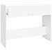 Lusso Casadino -  Tavolo Consolle Bianco 100x35x76,5 Cm In Truciolato - Foto miniatura 5