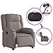 Poltrona Elettrica Reclinabile Tortora in Tessuto - Foto miniatura 6