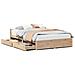 Letto senza Materasso 140x200 cm in Legno Massello di Pino - Foto miniatura 1