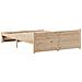 Letto senza Materasso 140x200 cm in Legno Massello di Pino - Foto miniatura 8