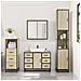 Set Mobili da Bagno 3 pz Rovere Sonoma in Legno Multistrato - Foto miniatura 3