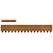 Bordure per prato 50 pcs Marrone 100 x 0.5 x 15 cm - Foto miniatura 1