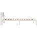 Struttura del letto Bianco 90 x 200 cm Legno di pino massello - Foto miniatura 5