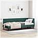 Cornice del letto ad angolo Verde Scuro 80 cm x 200 cm Velluto - Foto miniatura 2