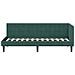 Cornice del letto ad angolo Verde Scuro 80 cm x 200 cm Velluto - Foto miniatura 6