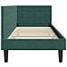 Cornice del letto ad angolo Verde Scuro 80 cm x 200 cm Velluto - Foto miniatura 7