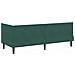 Cornice del letto ad angolo Verde Scuro 80 cm x 200 cm Velluto - Foto miniatura 8